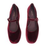 Sapato-Larroude-Blair-Flatform-Veludo-Vinho