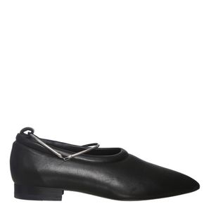 Sapato Jil Sander Detalhe Metal Couro Preto