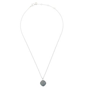 Colar Swarovski Prateado Cristal Grafite