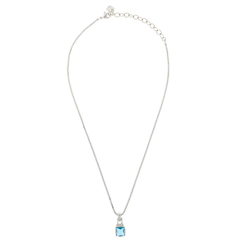 Colar-Swarovski-Prateado-Cristal-Azul