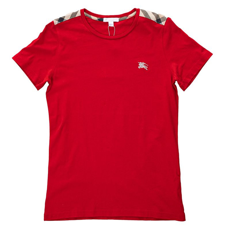 Blusa-Burberry-Infantil-Vermelha-e-Housecheck