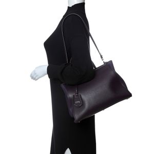 Bolsa Fendi 2Jours Saffiano Roxo