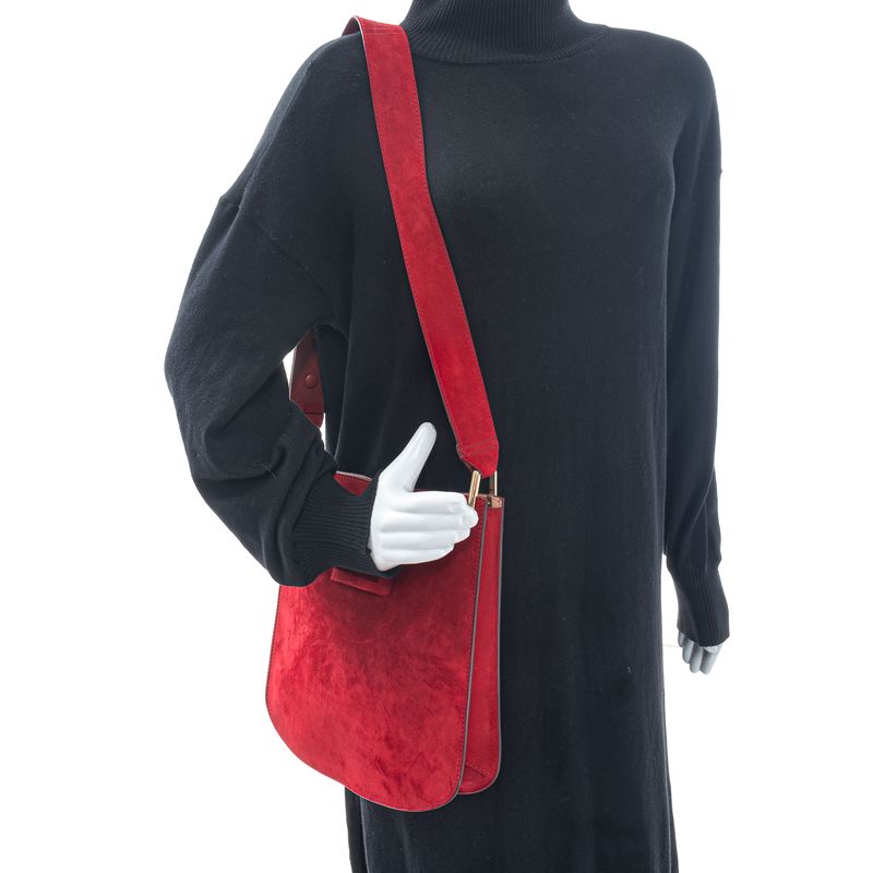 Bolsa-Roger-Vivier-Camurca-Vermelha