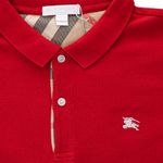 Blusa-Burberry-Polo-Infantil-Vermelha