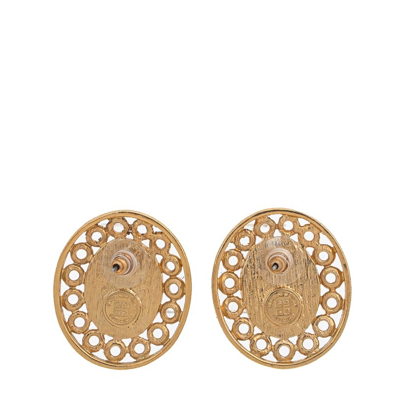 Brinco-Givenchy-Vintage-Dourado-e-Vermelho