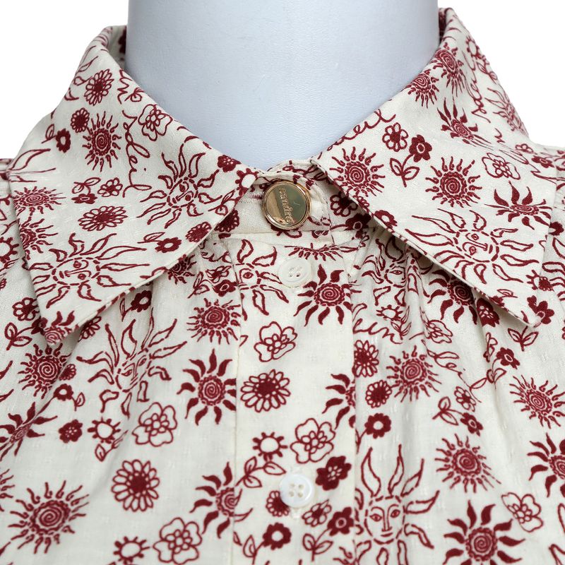 Vestido-Sandro-Estampado-Branco