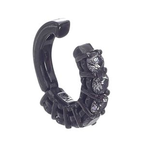 Piercing Jack Vartanian Ouro Branco Ródio Negro E Diamantes