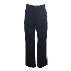 Calça A. Niemeyer Cinto Bicolor Preta