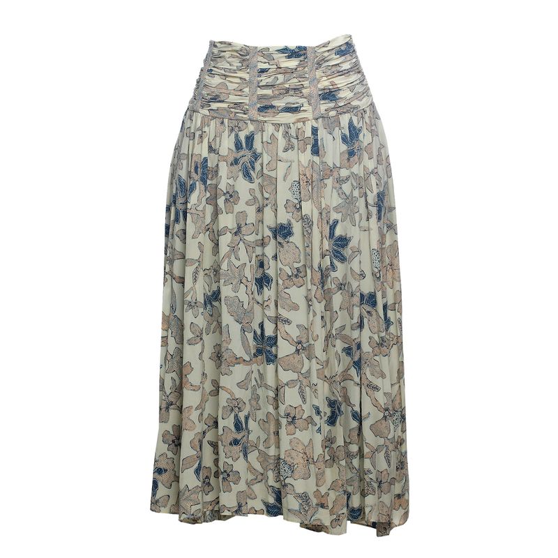 Saia-Ulla-Johnson-Estampada-Bege
