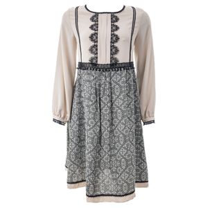 Vestido Max Mara Detalhe Renda Bicolor