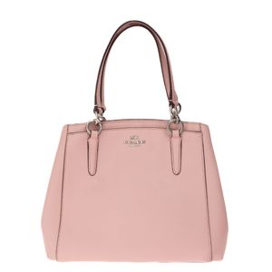 Bolsa Coach Couro Rosa