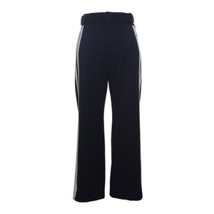 Calça A. Niemeyer Cinto Bicolor Preta