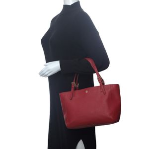Bolsa Tory Burch York Buckle Tote Vermelha