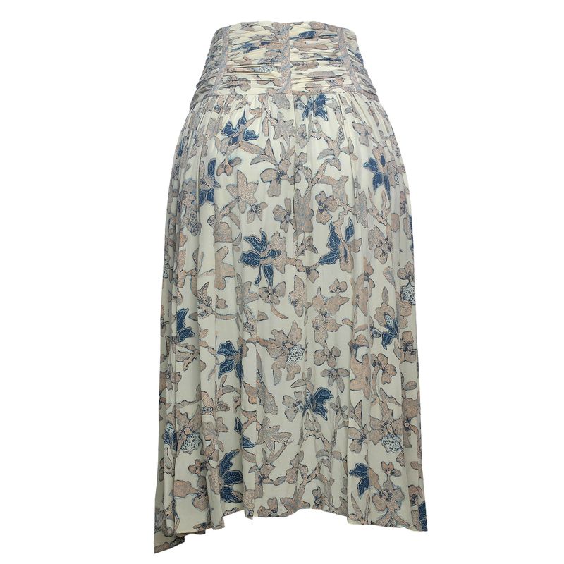 Saia-Ulla-Johnson-Estampada-Bege