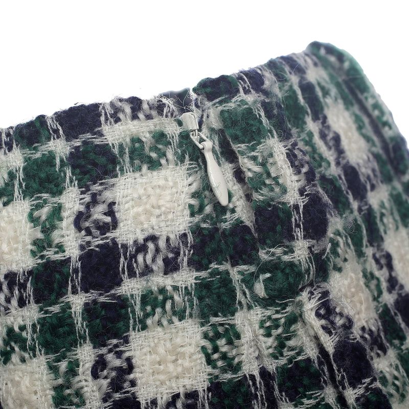Saia-Miu-Miu-Xadrez-Verde