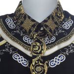 Camisa-Versace-Seda-Estampa-Preta