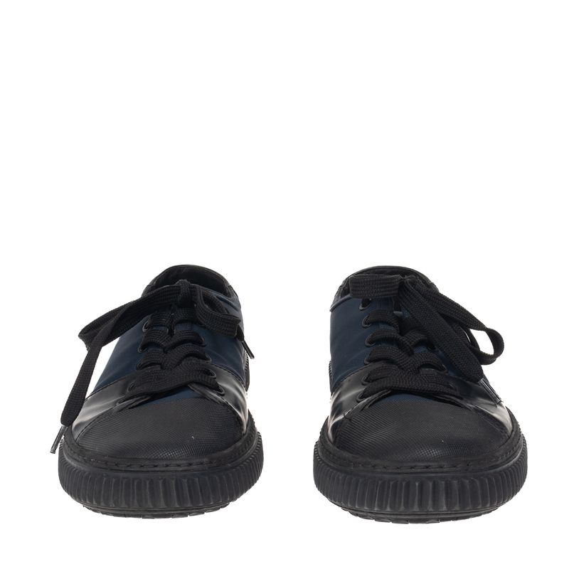 Tenis-Prada-Tecido-e-Couro-Preto