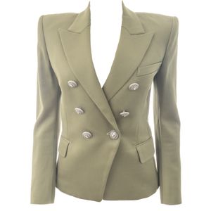Blazer Balmain em Lã Verde