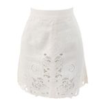 Saia-Dolce---Gabbana-Linho-com-Bordado-Branca