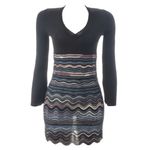 Vestido-Missoni-Manga-Longa-Preto-Azul-e-Roxo