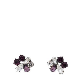 Brinco Givenchy Pequeno Cristais Roxos