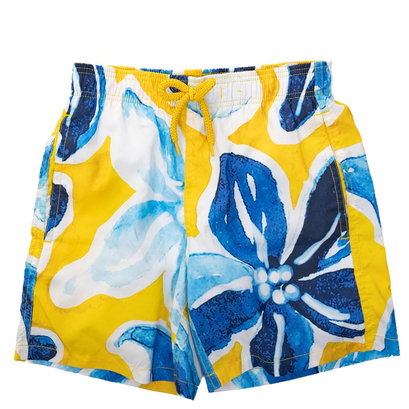 Bermuda-Vilebrequin-Infantil-Estampada-Azul-e-Amarela