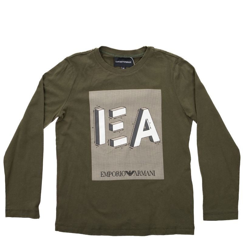 Blusa-Emporio-Armani-Infantil-Verde-Escuro