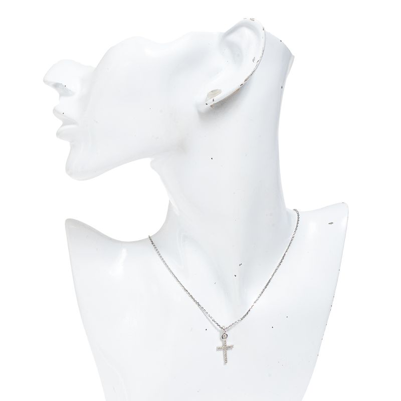 Colar-Swarovski-Pingente-Cruz-Prateado