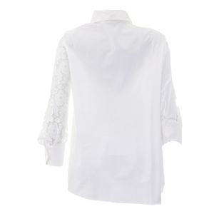 Camisa Carolina Herrera Rendada Branca