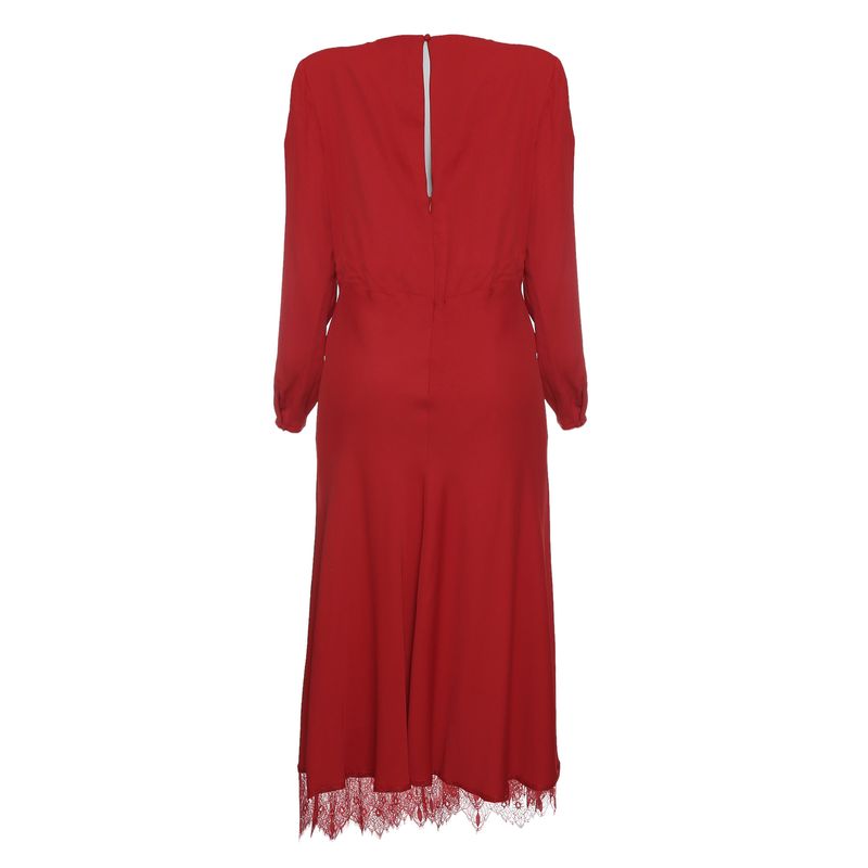 Vestido-Self-Portrait-Manga-Longa-Vermelho