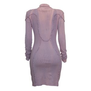 Vestido Off-White Tie-Dye Lilás