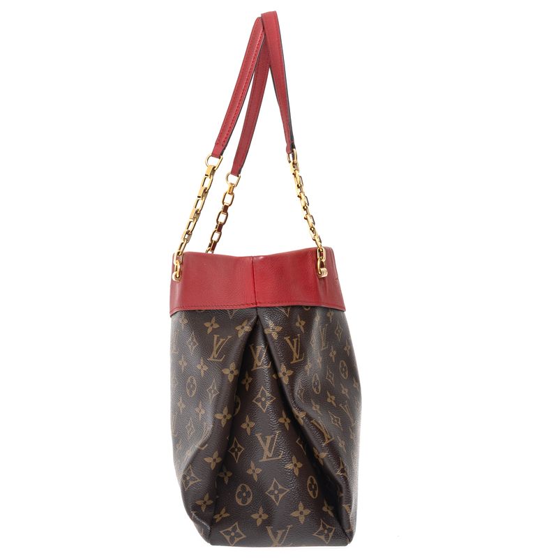 Bolsa-Louis-Vuitton-Pallas-Shopper-Monograma-Vermelha