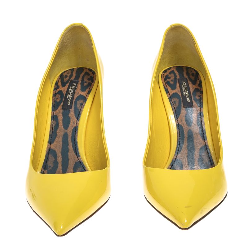 Scarpin-Dolce---Gabbana-Verniz-Amarelo