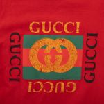 Camiseta-Gucci-Infantil-Estampada-Vermelha