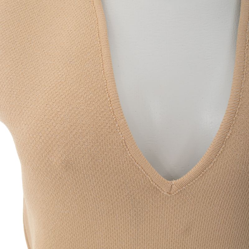 Vestido-Egrey-Decote-V-Bege