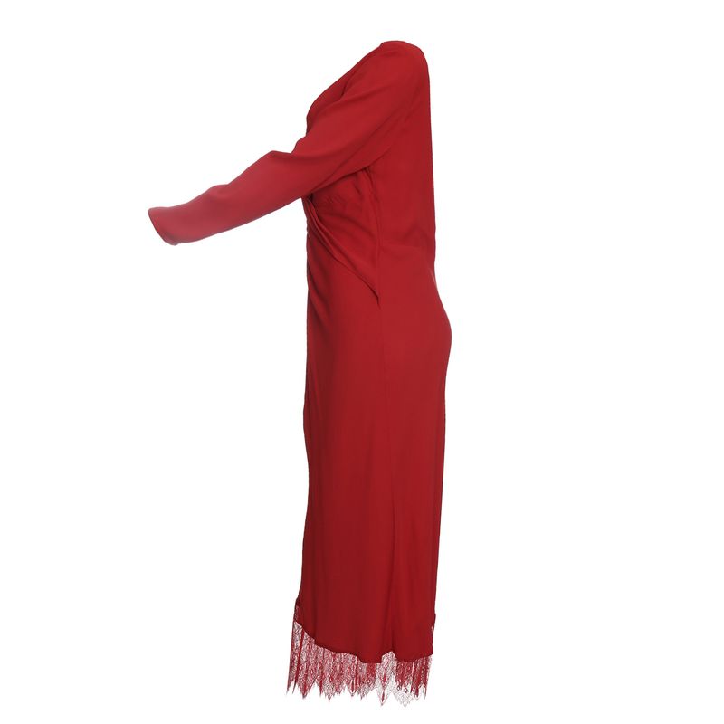 Vestido-Self-Portrait-Manga-Longa-Vermelho