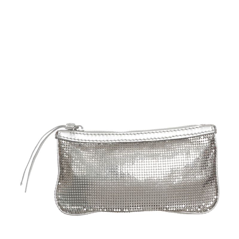 Bolsa-Chloe-Clutch-Malha-Metalica