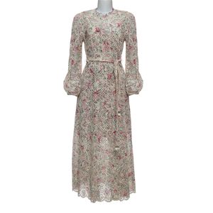 Vestido Zimmermann com Cinto Laise Estampada