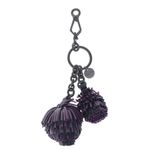 Chaveiro-Bottega-Veneta-Pompom-Roxo