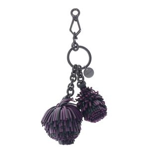 Chaveiro Bottega Veneta Pompom Roxo