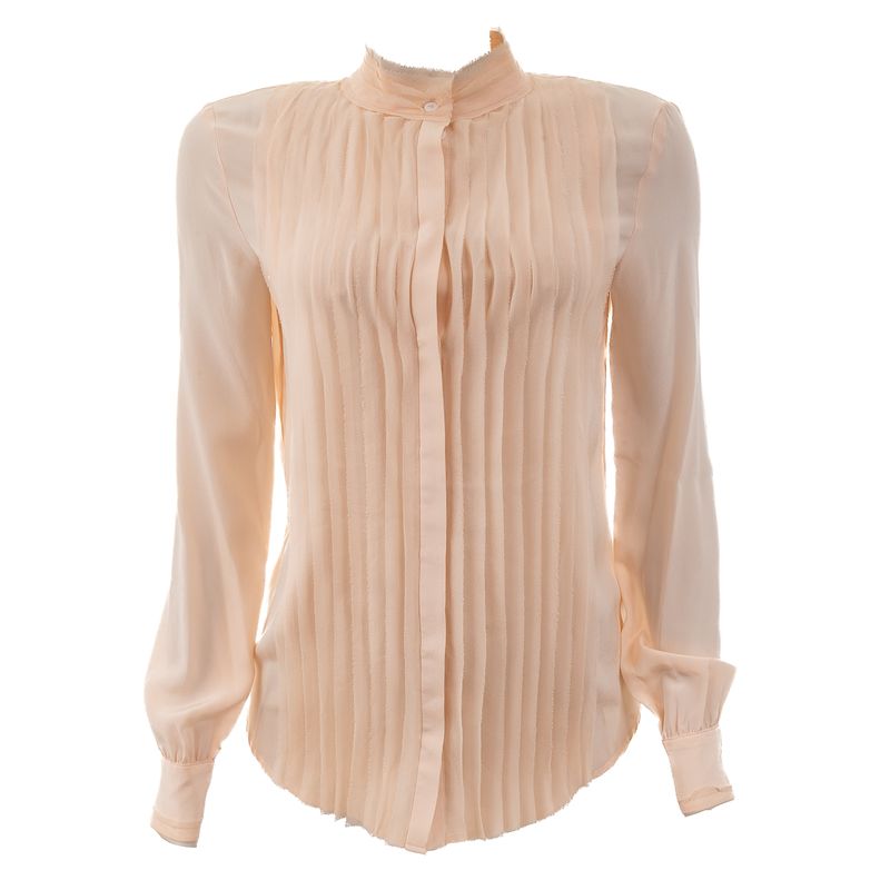 Camisa-Karl-Lagerfeld-Plissada-Rosa