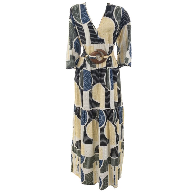 Vestido-Paula-Raia-Longo-com-Cinto-Laise-Estampado