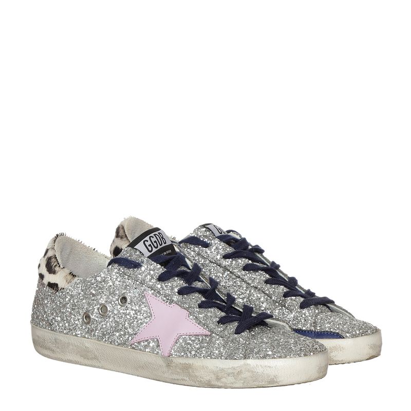 Tenis-Golden-Goose-Superstar-Glitter-Estrela-Lilas