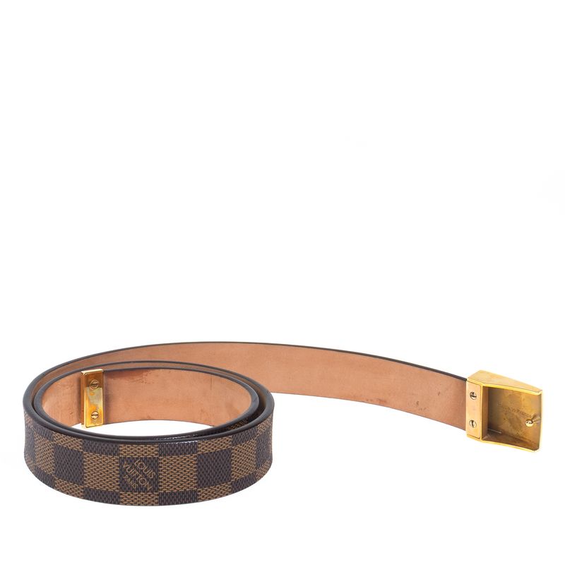 Cinto-Louis-Vuitton-Vintage-Damier-Ebene