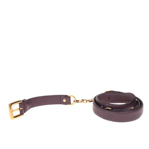 Cinto Ferragamo em Couro Roxo