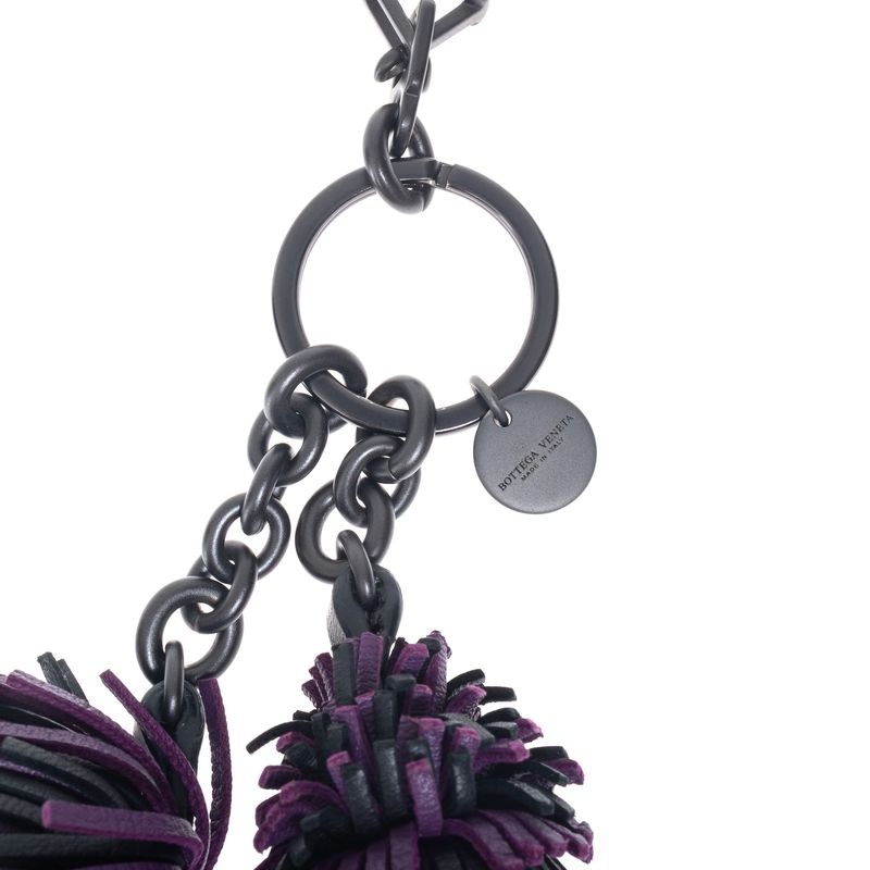 Chaveiro-Bottega-Veneta-Pompom-Roxo