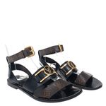 Sandalia-Louis-Vuitton-Rasteira-Academy-Monograma