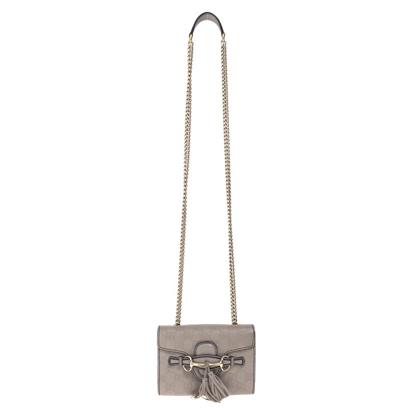 Bolsa-Gucci-Emily-Guccissima-Mini-Cinza-