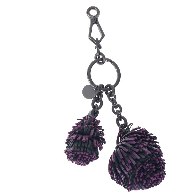Chaveiro-Bottega-Veneta-Pompom-Roxo