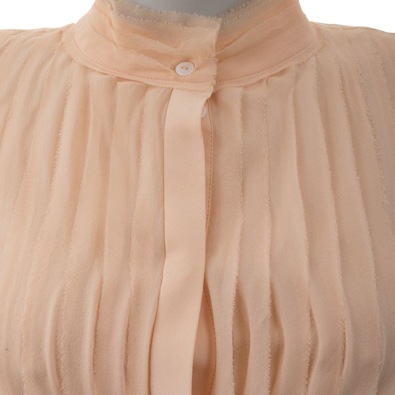 Camisa-Karl-Lagerfeld-Plissada-Rosa